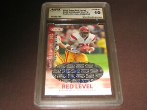 2006 SAGE HIT RED LENDALE WHITE AUTO #A52 ROOKIE GRADED GEM MINT 10 FREE SHIP