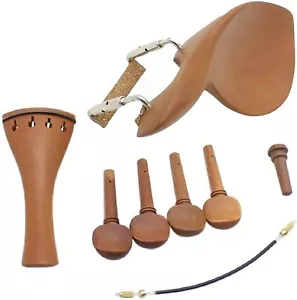 Adore Pro 4/4 Violin Chin Rest, Screw, Tailpiece, Tailgut, Tuning Pegs, Endpin - Picture 1 of 7