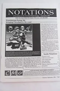 2x Notations Newsletter 1994 Cleveland Hit 'Em Hard Bands Info Foundations Forum - Picture 1 of 3