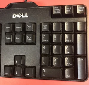 LOT OF 5 - BLACK DELL USB KEYBOARDS - Picture 1 of 3