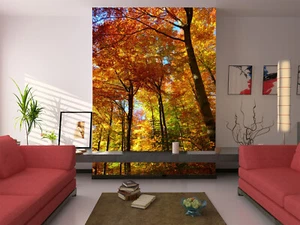 3D Autumn Forest 3934 Wallpaper Mural Wall Print Wall Wallpaper Murals US Coco - Picture 1 of 11