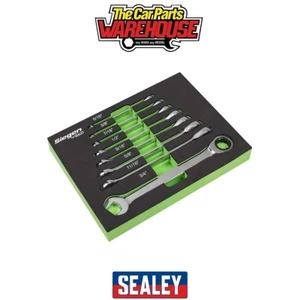 Sealey S0984 Combination Ratchet Spanner Set in EVA Foam Tray 8pc - Imper - Picture 1 of 5
