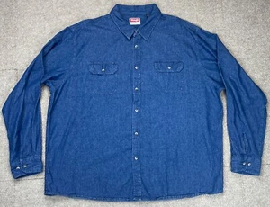 Wrangler Premium Qualität Herren Langarm Jeanshemd Größe 3XL - Bild 1 von 12