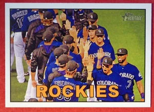2016 Topps Heritage Colorado Rockies Team #367 NM+ - Picture 1 of 1