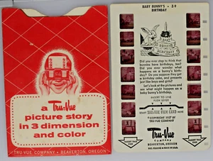 Tru-Vue  - Baby Bunnies - Birthday  Z-9  TV28 - Picture 1 of 3