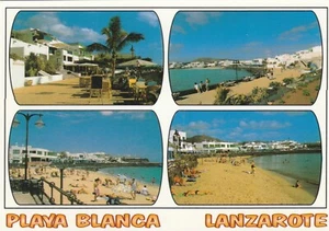 LANZAROTE, PLAYA BLANCA, Canary Islands - Vintage POSTCARD - Picture 1 of 2