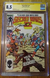 Secret Wars II #1 -- CGC 8.5 -- Signature Series - Jim Shooter - Picture 1 of 4