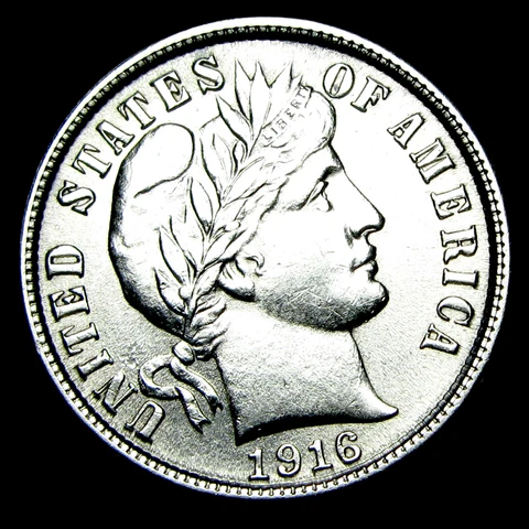 1916 Barber Dime Silver ---- Gem BU++ Stunning   ----  #JL527 Cover