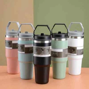 Stainless Steel Handheld Thermos Insulated Vacuum Tumbler - Picture 1 of 8