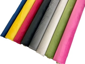 Upholstery Velvet Fabric Plain Colour Luxury Curtain Cushion Home Decor Material - Picture 1 of 23