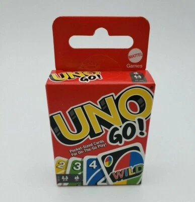 UNO Go! Pocket Sized Cards For On The Go Play Mattel Games - Image 1 of 3