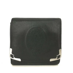 Cartier Marcello Leather Trifold Wallet Black/2BD1109 - Picture 1 of 8