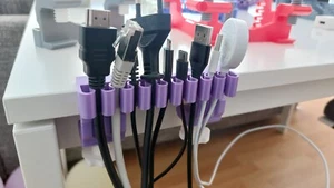 🛠️ 3D-gedruckter Kabelhalter – verschiedene Größen & Ecken | Platz für 5–18 PLA - Bild 1 von 22