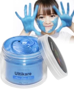 Amorfire Instant Hair Dye Wax Unisex Washable Temporary Modeling, Color BLUE - Picture 1 of 11