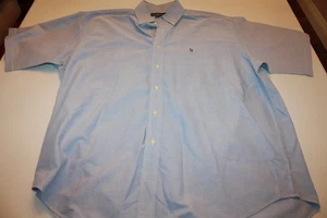 Polo Ralph Lauren Kurzarmhemd mit Knopfleiste Classic Fit Blau Herren XL - Bild 1 von 4