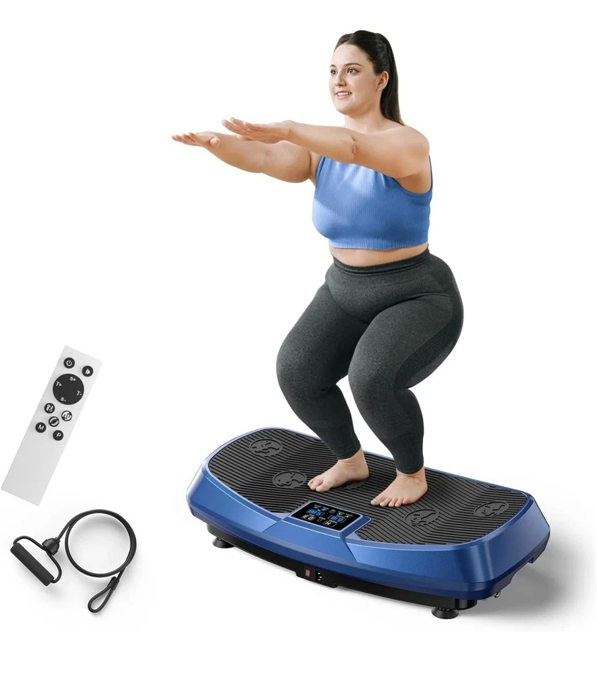 MERACH Vibration Plate Exercise Machine 3D&4D Vibration Plate LED Display 300LB - Image 1 of 4
