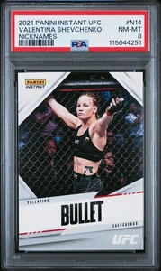 PSA 8 VALENTINA SHEVCHENKO 2021 Panini Instant UFC Nicknames 1/325 "BULLET" - Bild 1 von 2