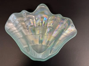 Irisierende mintgrüne Muschelschale Schale Made in Turkey - Bild 1 von 5