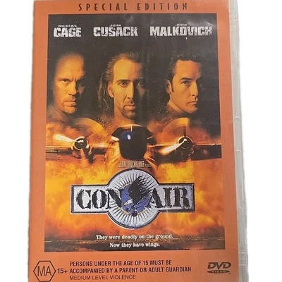 Con Air (DVD 1997) Region 4 Action,Crime,Thriller, Nicolas Cage, John Cusack - image 1 of 4