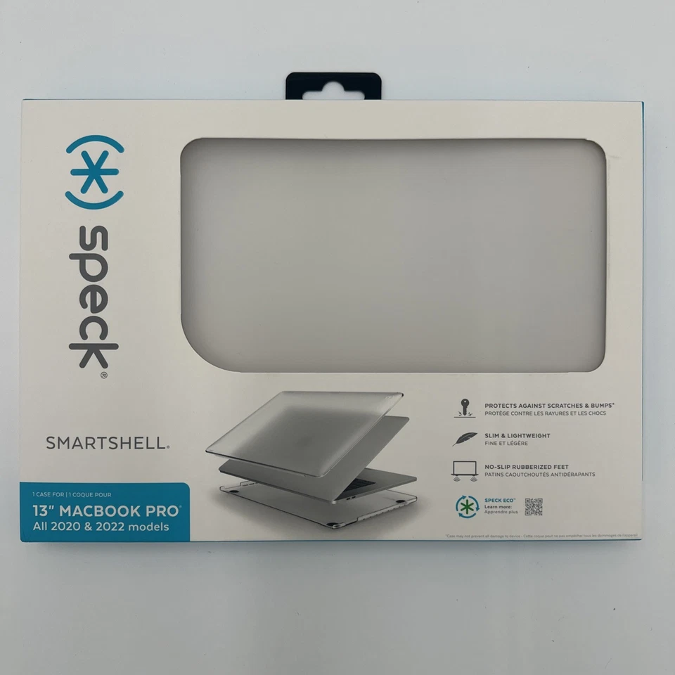 Прозрачный чехол SmartShell для ноутбука MacBook Pro 13 дюймов M2 M1 с чипом Intel (все модели 2020 и 2022 годов) - Изображение 1 из 4