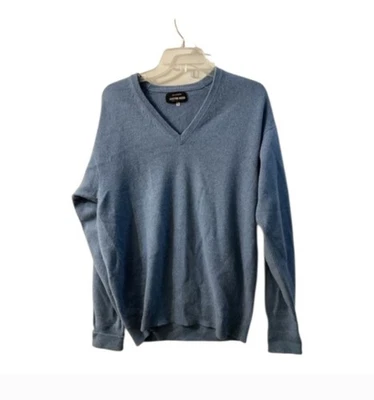 Suéter Austin Reed 100 % cachemir para hombre azul cuello en V talla EU 44 Foto 1 de 4