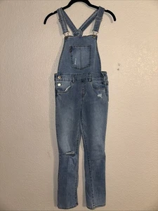 Girl's Levi's Denim Girlfriend Overall Stretch Medium Wash Size 12Reg - Picture 1 of 8