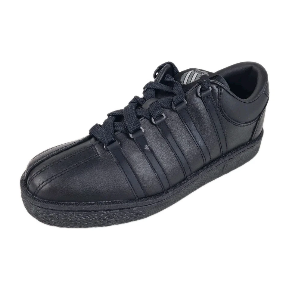  K-Swiss Classic 50144 Child's Little Kids Shoes Sneakers Black Leather SZ 13