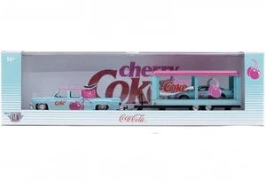 M2 MACHINES ‘73 CHEVY CHEYENNE SUPER 30 DUALLY & 85 CHEVY CAMARO IROC-Z HAULERS - Picture 1 of 4