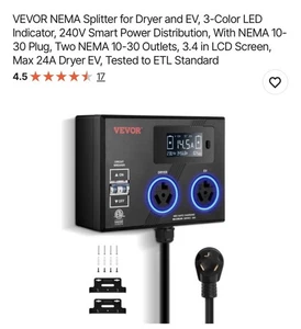 NEW Vevor Splitter Switch NEMA Splitter For Dryer & EV Model LV01 - Picture 1 of 4