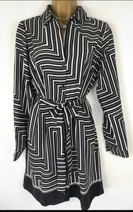 Ladies Brand New New Look Shirt Dress Size 12 With Belt Beautiful - Picture 1 of 7