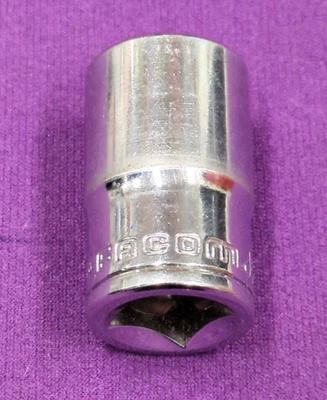 New Ex Display FACOM J13, 3/8" Drive, 12 Point, 13mm OGV Shallow Socket - Image 1 of 4
