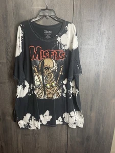 Misfits Punk Rock Music Skater Emo Goth Grunge Band T-Shirt Adult 2XL Tye Dye - Picture 1 of 8