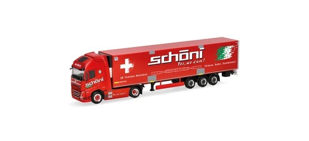 Herpa 319706 - 1/87 Volvo FH GL XL 2020 Camion Réfrigéré Électrique "Schöni"