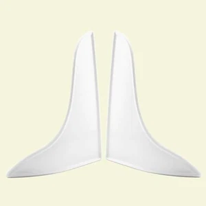 10-3/4 in. White Plastic, Curved Splash Guard Accessory Set for Bathtub (1-pair) - Picture 1 of 4