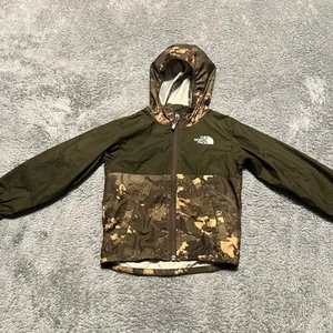 The North Face Jacket Kids Toddler 3T Camo Rain Windbreaker hooded Coat - Picture 1 of 8