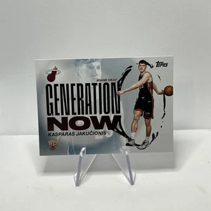 2025-26 Topps KASPARAS JAKUCIONIS Rookie Generation Now #GN-20 Miami Heat Rc - Picture 1 of 10