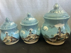 Casa de playa paisaje marino vintage Young’s 3 piezas creaciones de cocina sincera - Imagen 1 de 5
