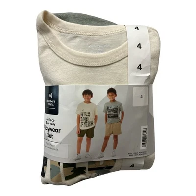 Member's Mark Boy's 4-Piece Mix N Match Everyday Playwear Set - Image 1 of 2