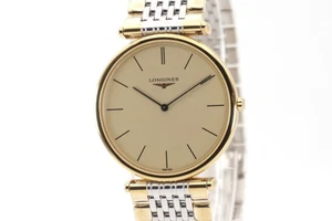 [Near MINT] LONGINES La Grande Classique L4.635.2 Quartz Gold Dial Herrenuhr - Bild 1 von 14