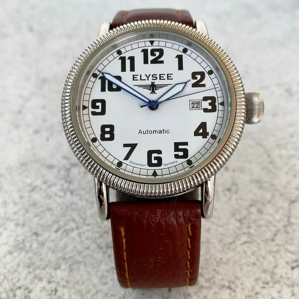 Автоматические военные часы Elysee с циферблатом 16320 44 мм Quickset дата - Изображение 1 из 4
