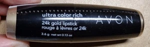 Lápiz labial avon ultra color rico oro 24k pasas doradas 2008 sellado - Imagen 1 de 3
