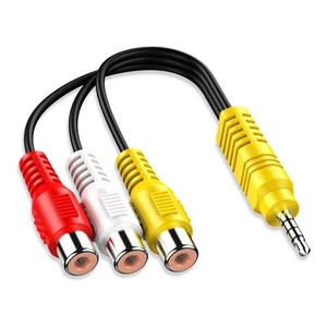 3.5MM to 3 RCA Cable Video Component AV Adapter Cable - Picture 1 of 7
