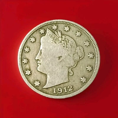 NICE 1912-D LIBERTY "V" NICKEL - VF ~Reverse LAMINATION ERROR~ - Image 1 of 4