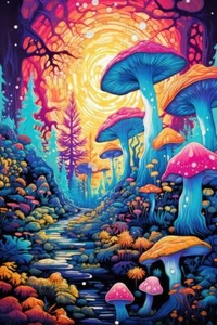 5D DIY Mushroom Diamond Painting Kits for Adults Full Drill Gem Art Wall Decor - Picture 1 of 7