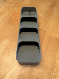 Joseph Joseph Plastic Cutlery Organiser Tray Compact DrawerStore Grey Used