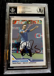 Roger Federer RARE SI For Kids Signed Beckett Tennis 2008 AUTO POP 1 / 1 Swiss - Picture 1 of 2