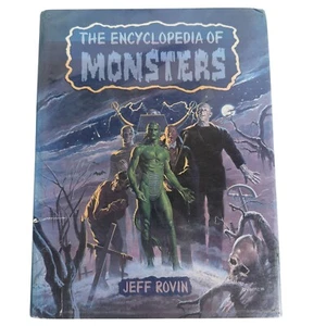 Vintage 1989 The Encyclopedia of Monsters by Rovin, Jeff Hardcover 0-8160-1824-3 - Picture 1 of 9