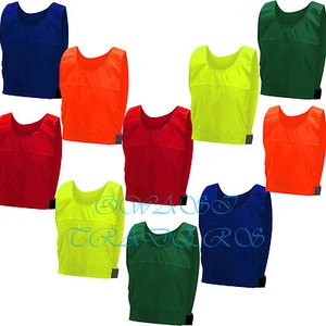 10 FUSSBALL TRAINING SPORT LÄTZCHEN Kinder Jugend Erwachsene Hockey Cricket Rugby Weste Top - Bild 1 von 15