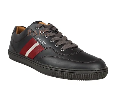 Bally Oriano Para Hombre Cuero Marrón Chocolate Tenis Zapatos US 12 $560 6240313 Foto 1 de 4