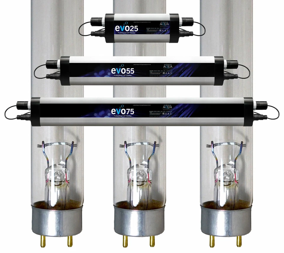 Evolution Aqua UV Bulb UVC Lamp Tube 30W 55W 75W 110W Spare T8 Fish Pond Koi  - Image 1 of 1